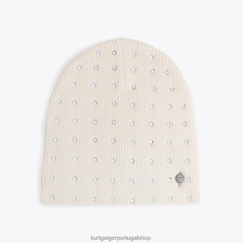 Kurt Geiger mulheres chapéu de cristal de Londres 8J6X00523 osso | acessórios Kurt Geiger mulheres chapéu de cristal de Londres 8J6X00523 osso | acessórios