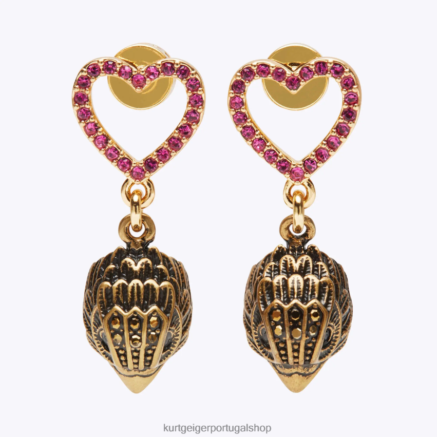 Kurt Geiger mulheres pregos de águia do coração de Londres 8J6X00527 combinação rosa | acessórios Kurt Geiger mulheres pregos de águia do coração de Londres 8J6X00527 combinação rosa | acessórios