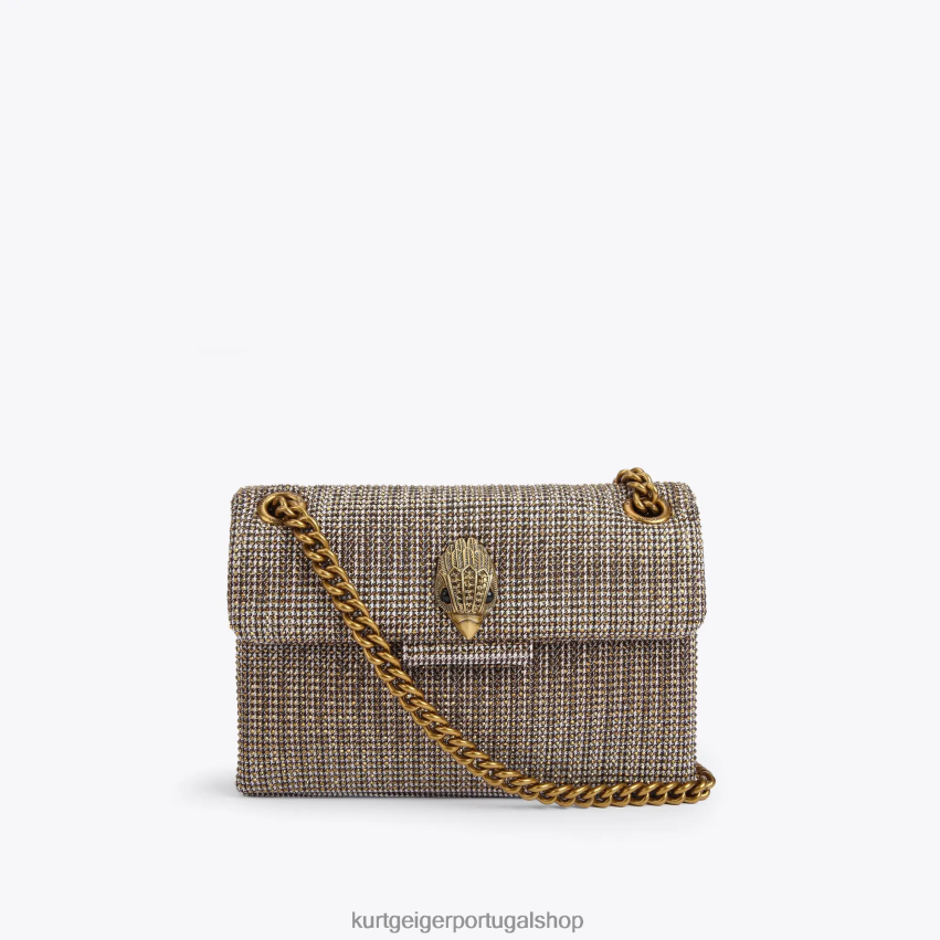 Kurt Geiger mulheres tecido houndstooth londrino mini kensington 8J6X0074 bege | bolsas Kurt Geiger mulheres tecido houndstooth londrino mini kensington 8J6X0074 bege | bolsas